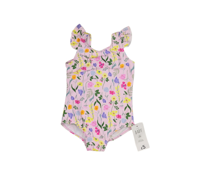 Nové fialové květinové plavky George