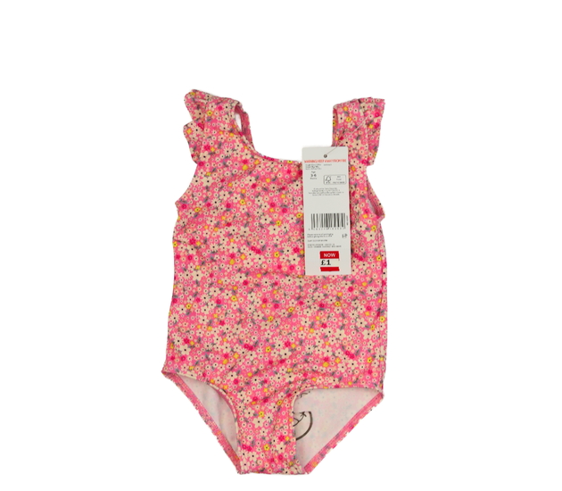 Nové růžové květinové plavky F&F