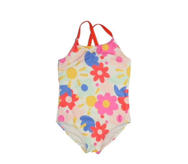 Bílé květinové plavky George