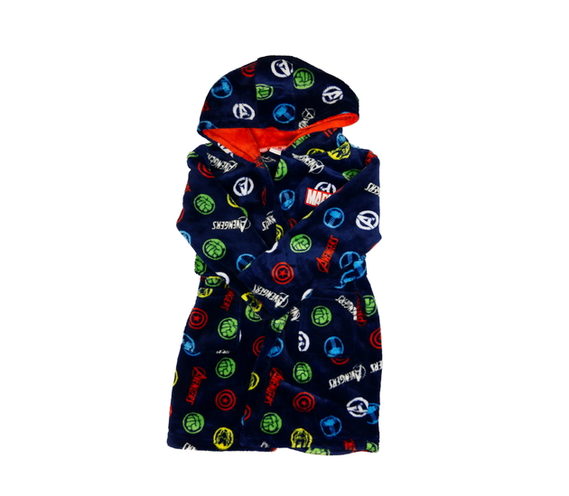 Tmavě modrý hebký župan Marvel Primark