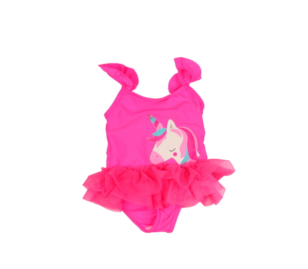 Růžové plavky s jednorožci a volánky Primark