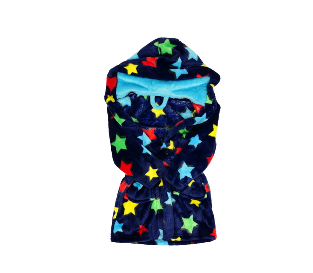 Tmavě modrý župan s hvězdami 