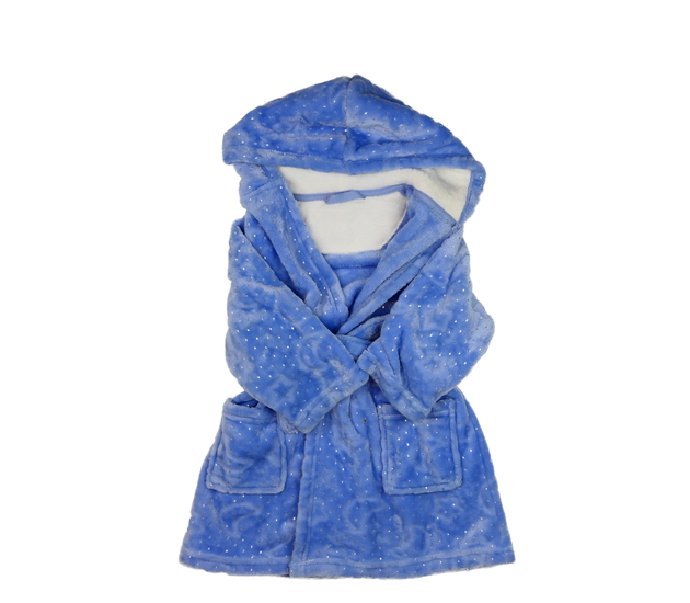 Modrý župan se stříbrnými kolečky Nutmeg