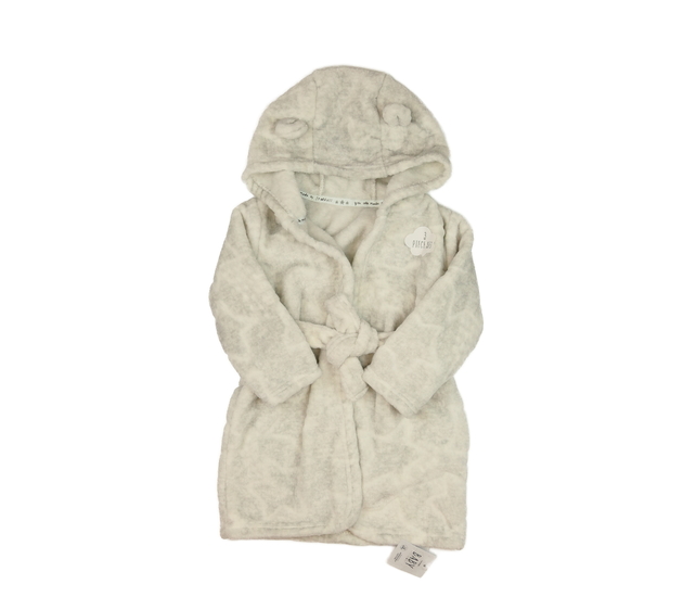 Nový šedý melírovaný hebký župan George