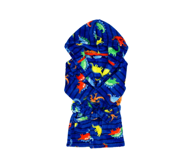 Modrý župan s dinosaury 