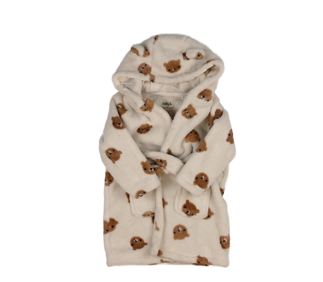 Světle hnědý župan s medvědy Tu 