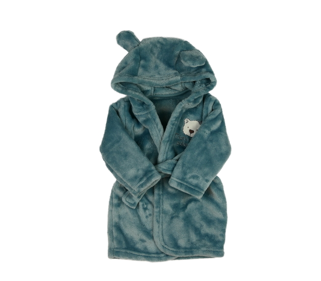 Modrý župan s medvědem George