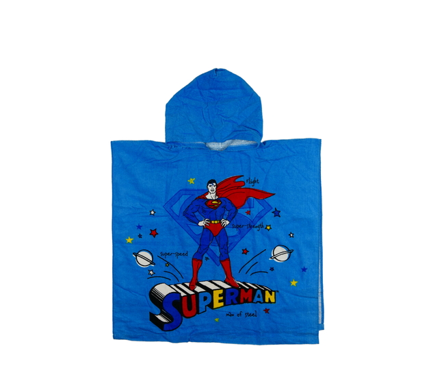 Modrý županový ručník Superman 