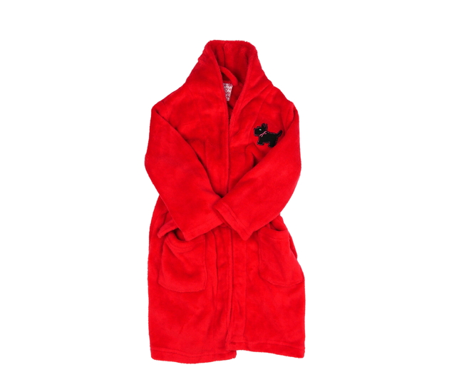 Červený župan s pejskem 