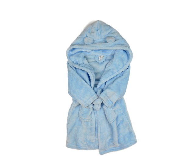 Modrý hebký župan 