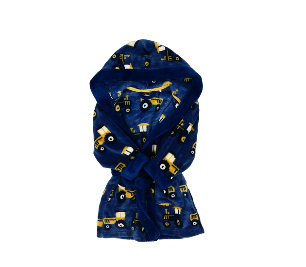 Modrý župan s traktory Next