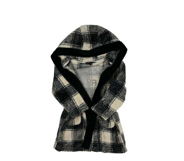 Šedý kostkovaný župan River Island 