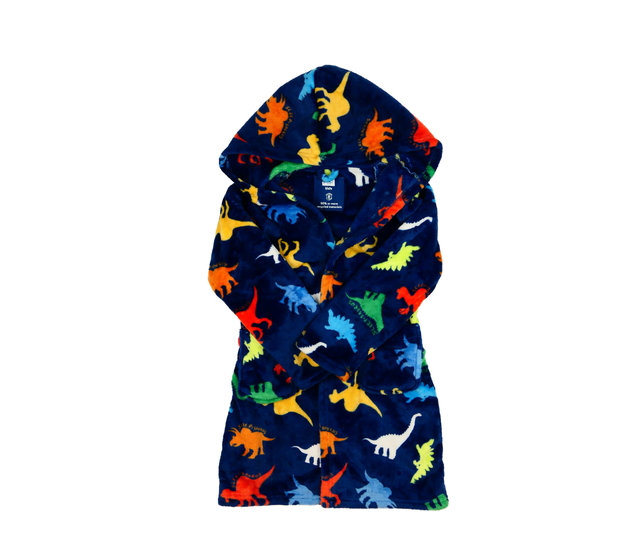 Modrý hebký župan s dinosaury F&F