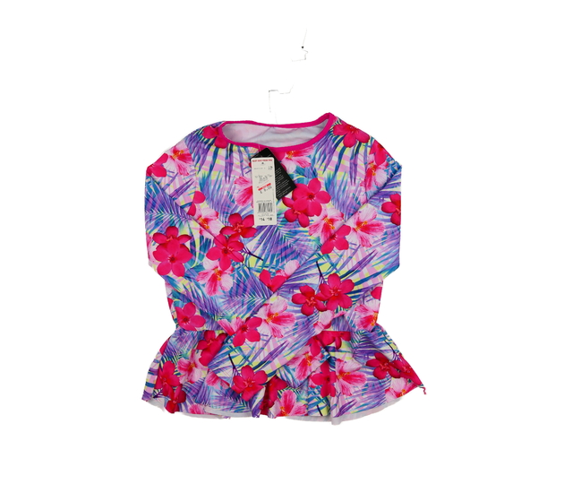 Nové světlé plavkové triko s květinami F&F