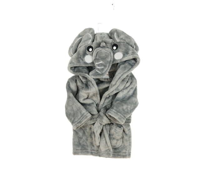 Šedý župan se slonem 