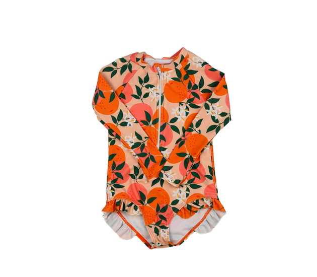 Oranžové plavky s ovocem 