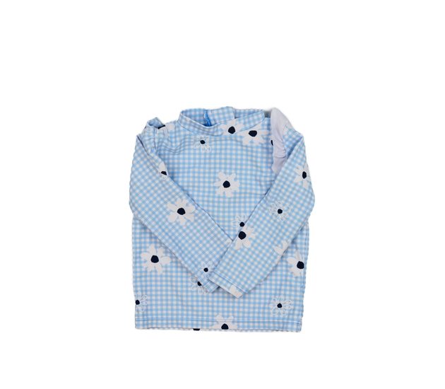 Modré plavkové triko s květinami George