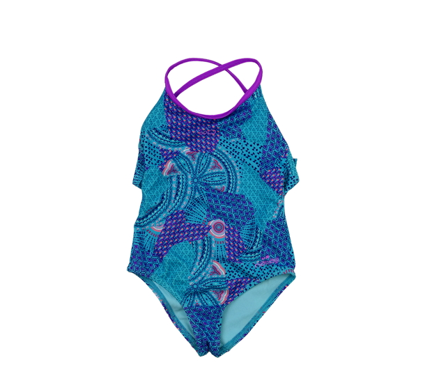 Modré vzorované plavky 