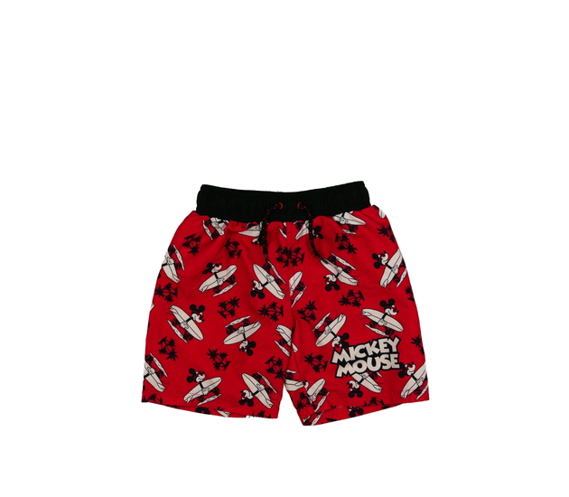 Červené plážové plavky Mickey Primark 