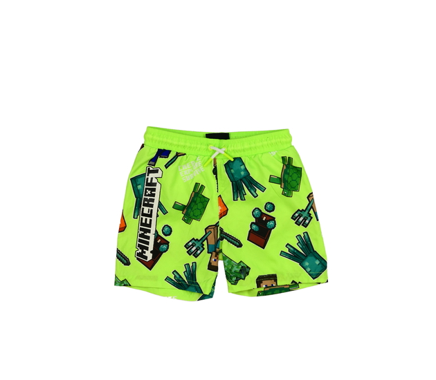 Zelené plážové kraťasy Minecraft Primark 