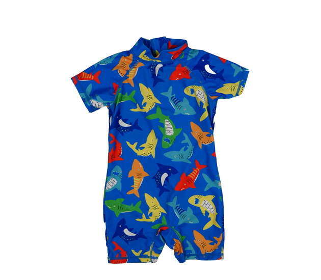 Modré plavky se žraloky Tu 