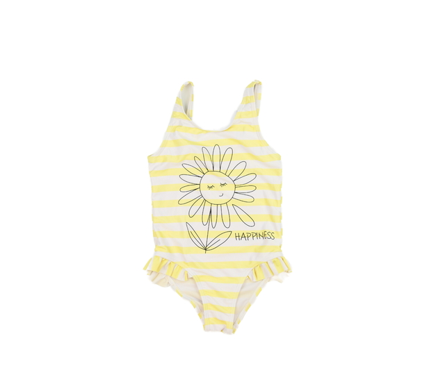 Pruhované plavky s květinou Primark 