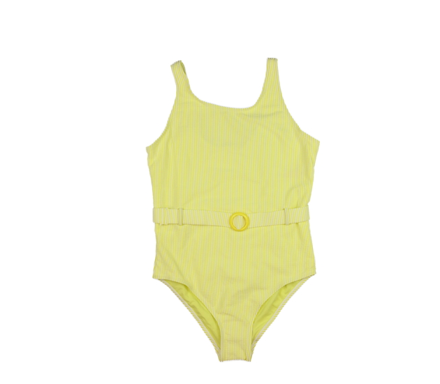 Žluté vzorované plavky s páskem vel. 170 Primark