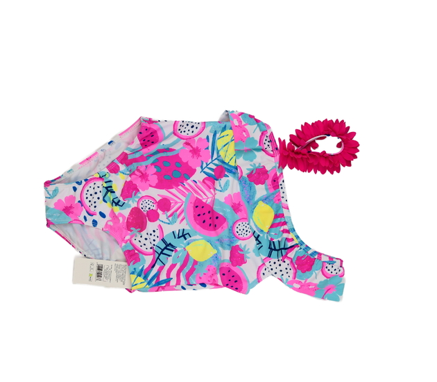 Nové bílé vzorované plavky 