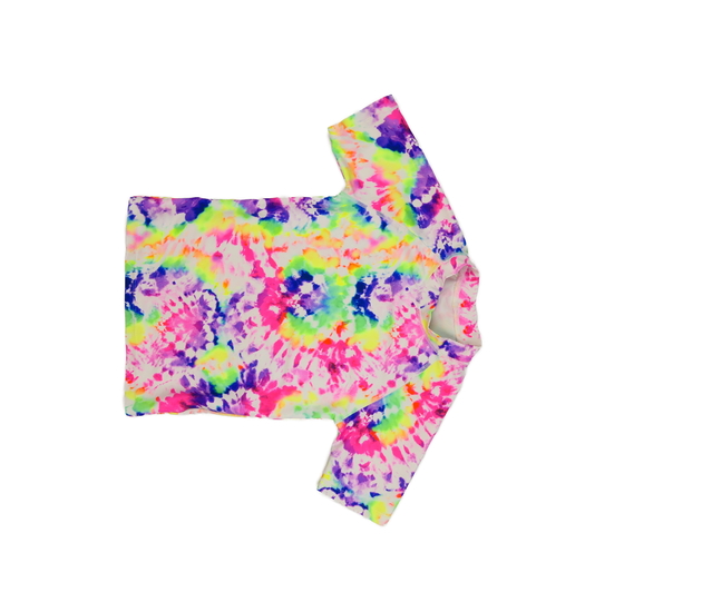 Bílé barevně batikované plavkové triko Next