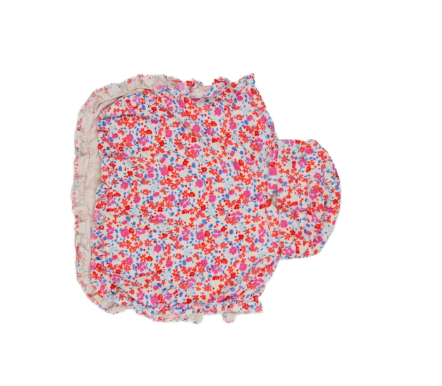 Bílý květinový župánek přes plavky M&S