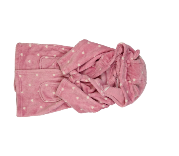 Růžový župan se srdíčky Tu 