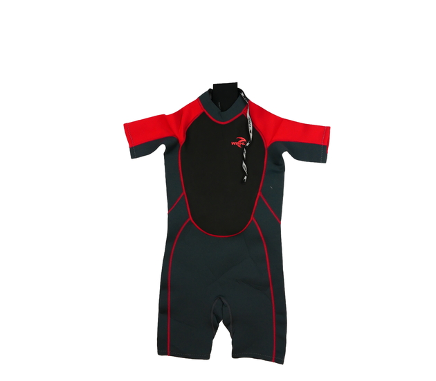 Červeno-šedé neoprenové plavky Crane 