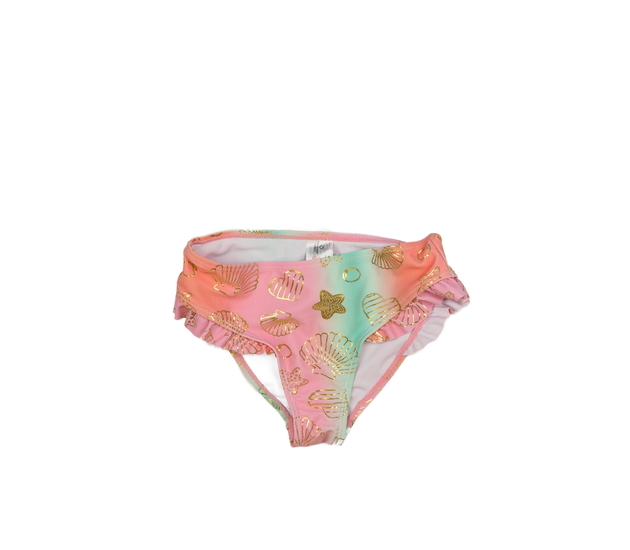 Růžové plavkové kalhotky s mušlemi Primark 