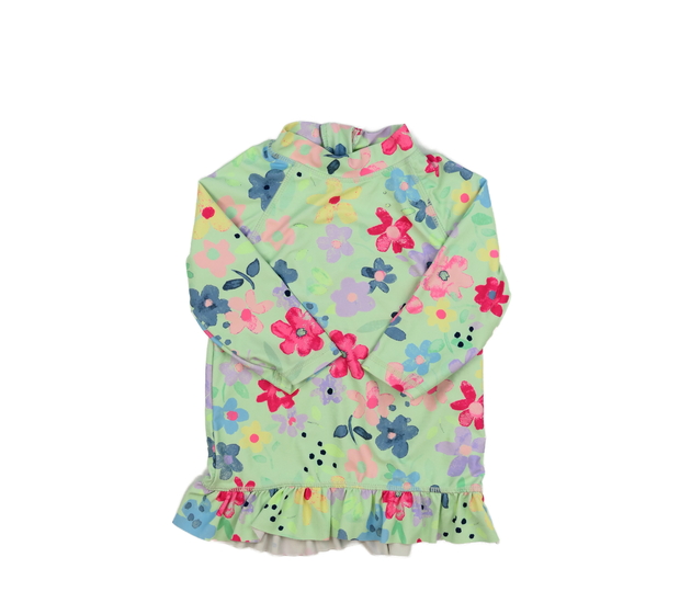 Zelené květinové plavkové triko George