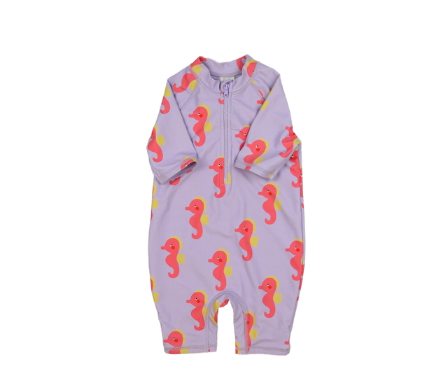 Fialové plavky s mořským koníkem M&S