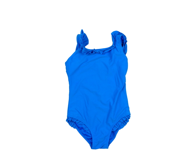 Modré plavky s volánky 