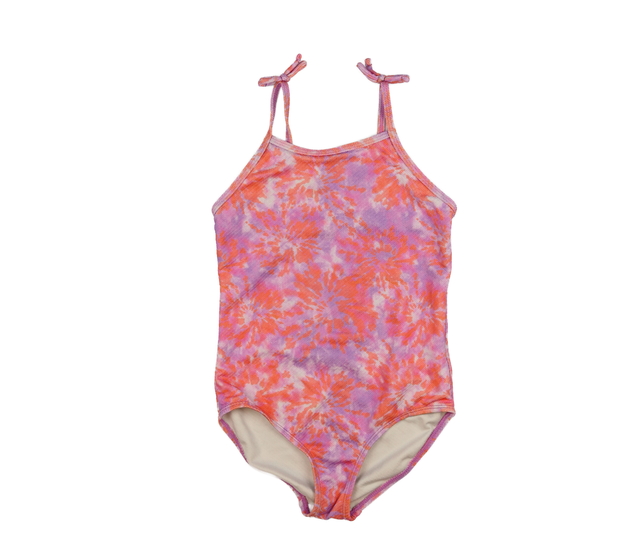 Růžovo-fialové batikované plavky Primark 