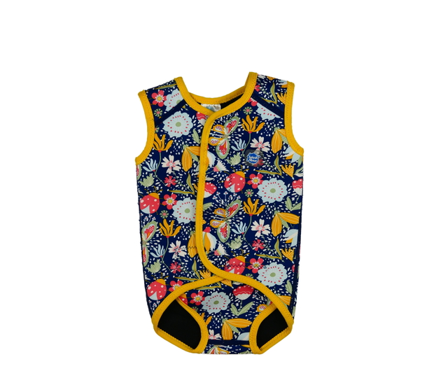 Tmavá květinová plovací vesta Splash About 