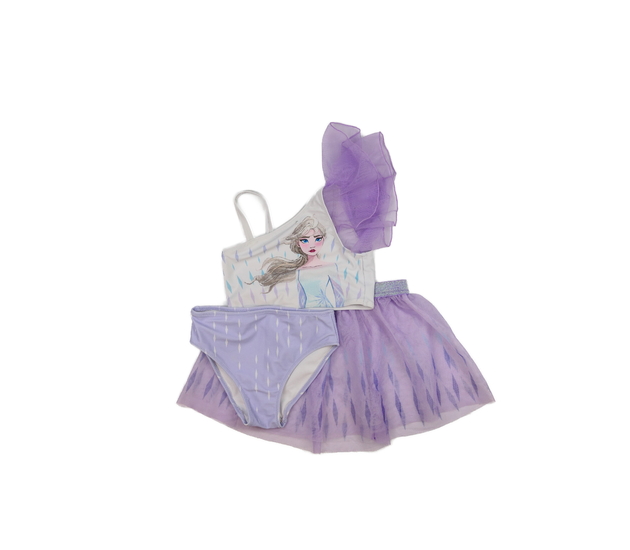 Fialové trojdílné plavky Frozen Disney 