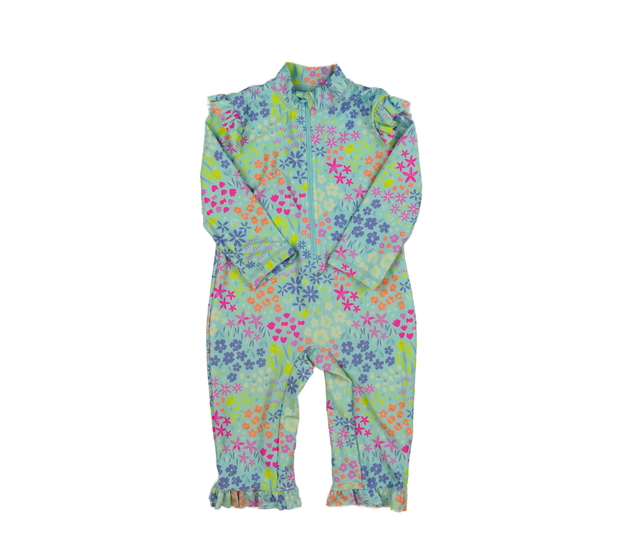 Modré květinové plavky Nutmeg