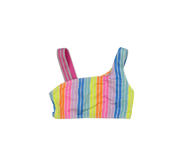Barevně pruhovaný plavkový vršek 