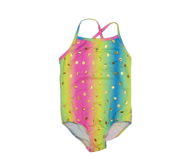 Duhově barevné plavky s kolečky M&Co