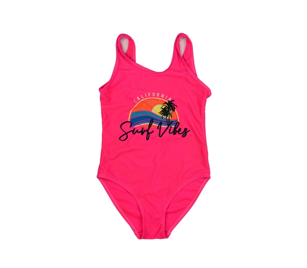 Růžové plavky s obrázkem 