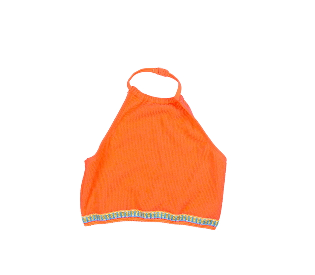 Sytě oranžový plavkový vršek 