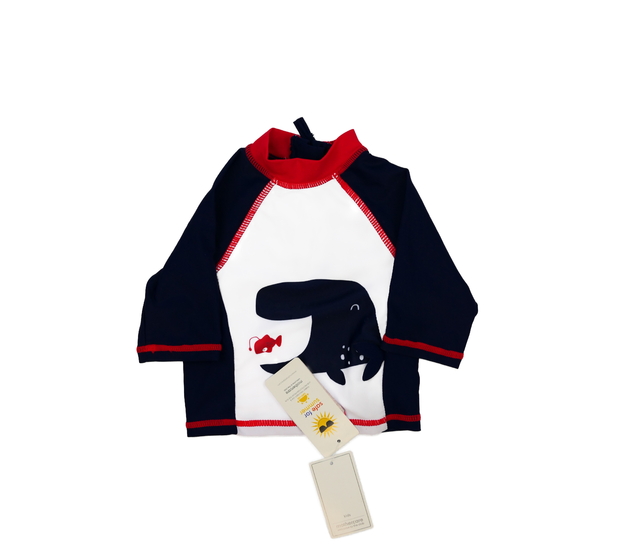Nové plavkové triko bílo-modré Mothercare