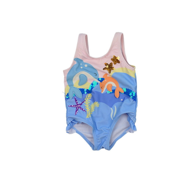Světlé plavky s mořskými tvory Primark 