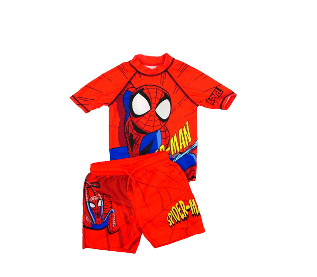 Dvoudílné červené plavky Spider-man Primark