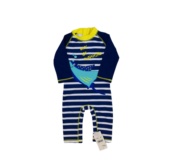 Nové pruhované plavky s rybou Mothercare