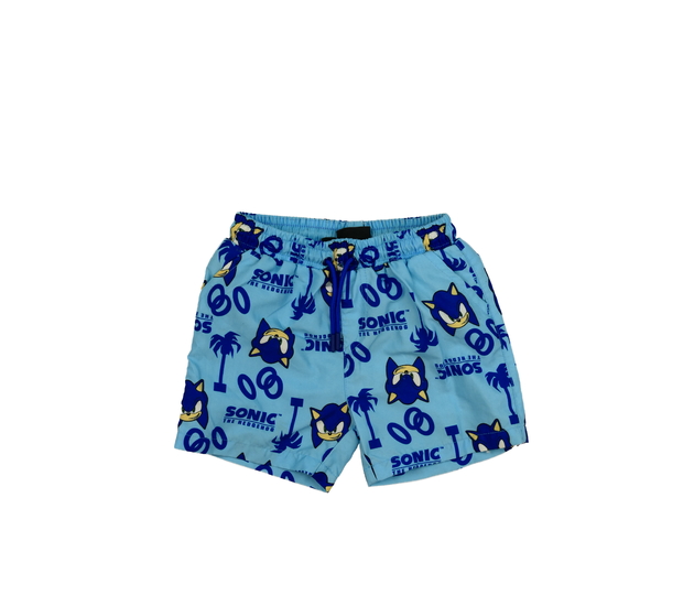Modré plážové kraťasy Sonic Primark 