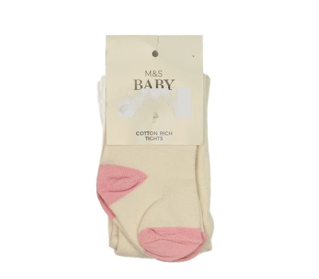 Nové krémovorůžové punčocháče M&S